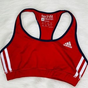 Adidas techfit sports bra